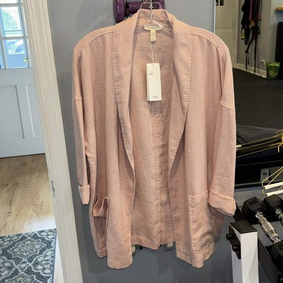 Eileen Fisher New with tag pink organic linen jacket size small - Picture 6 of 6
